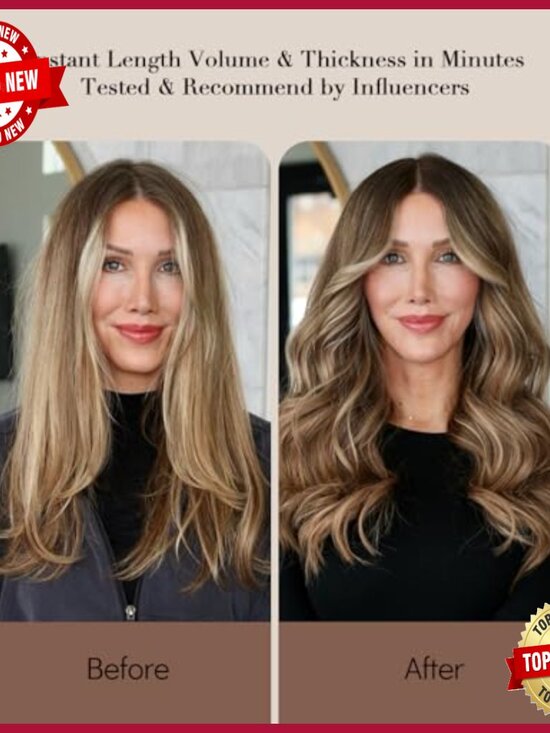 18 Inch Human Hair Clip-In Extensions, 120g, 6 Piece Double Weft main image 5